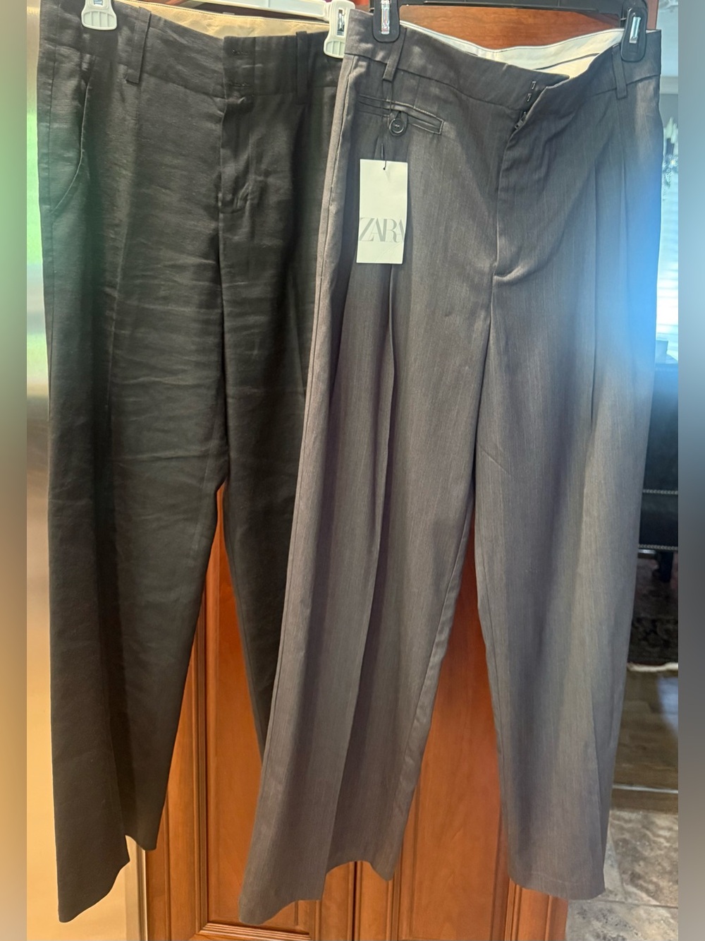 VINCE Black Linen Blend Wide Leg Trousers NWOT & 
Zara Wide Leg Trousers NWT